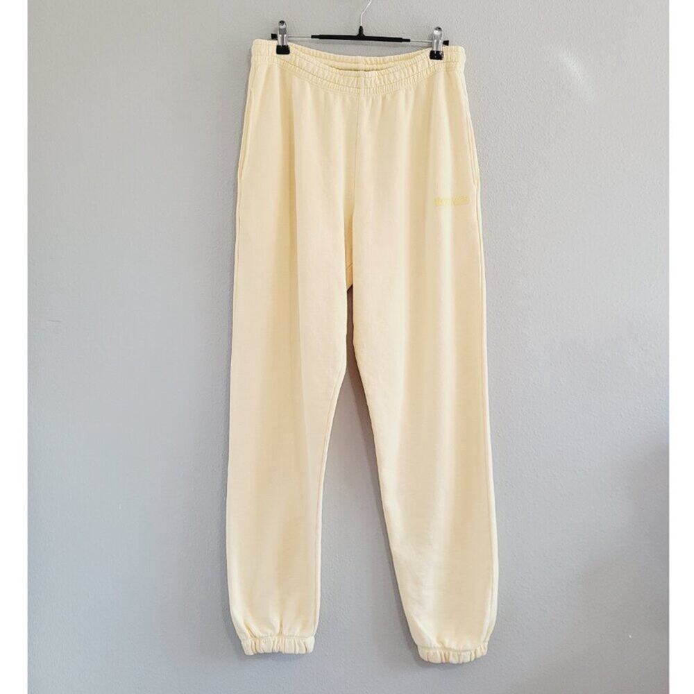Rotate Birger Christensen Sunday 8.0 Mimi Sweatpants In Butter Yellow Size XS